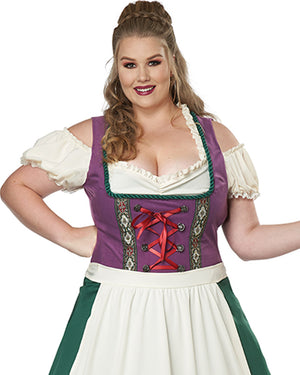 Bavarian Beer Maid Womens Plus Size Costume