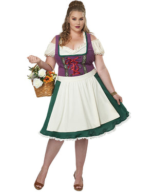 Bavarian Beer Maid Womens Plus Size Costume