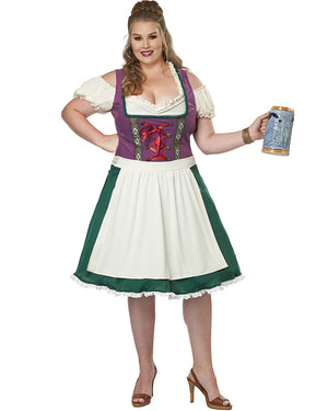Bavarian Beer Maid Womens Plus Size Costume
