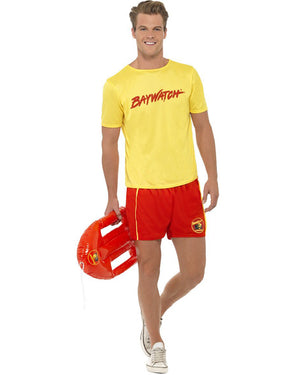 Classic Baywatch Beach Lifeguard Mens Costume