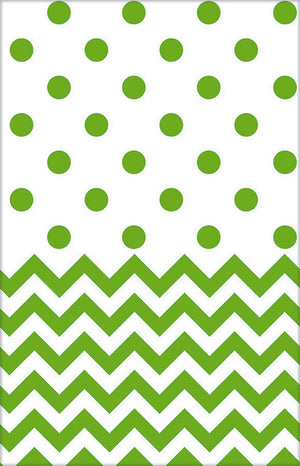 Kiwi Green Chevron Tablecover