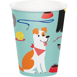 Dog Party 266ml Cups Pack of 8