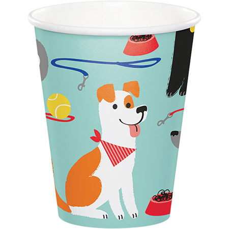Dog Party 266ml Cups Pack of 8