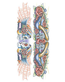 Body Bands Day of the Dead Temporary Tattoos
