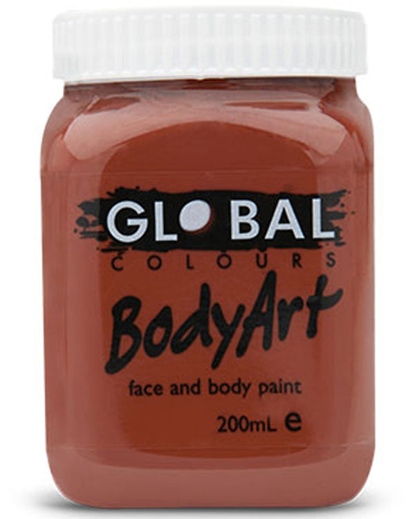 BodyArt Brown Paint Jar 200ml
