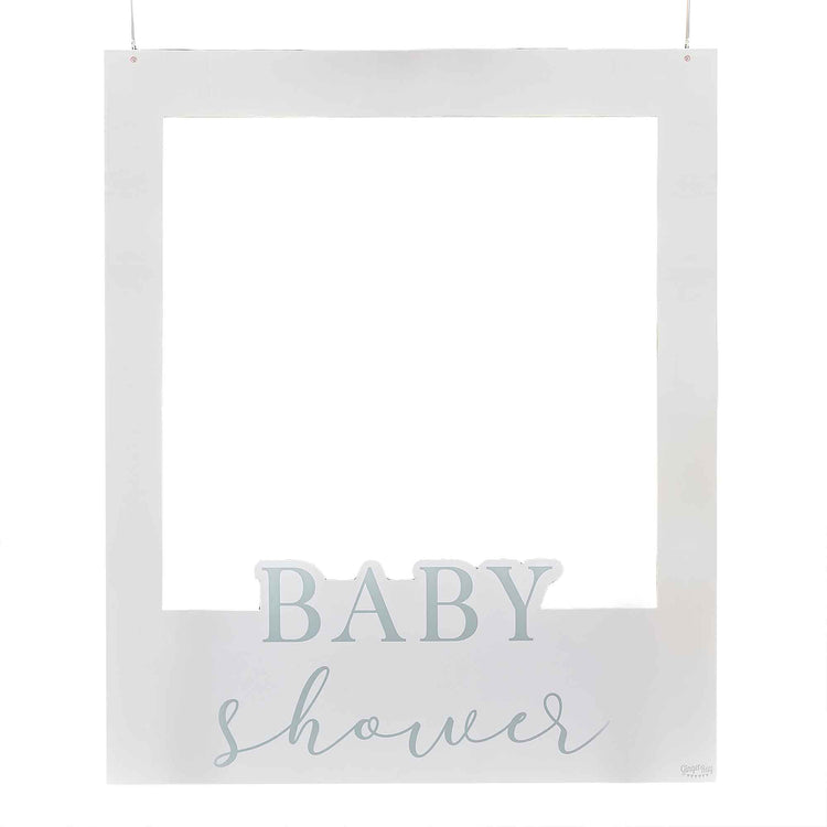 Hello Baby Photo Booth Frame Off White