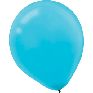 Latex Balloons 12cm 50 Pack Caribbean Blue Pack of 50