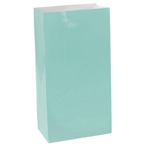 Large Paper Treat Bags Robins Egg Blue Pack of 12