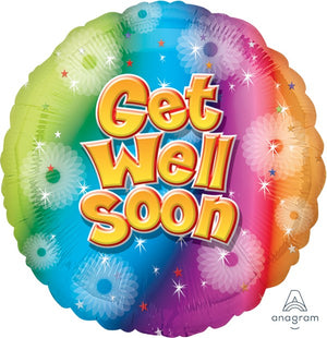 45cm Standard HX Get Well Soon Balloon