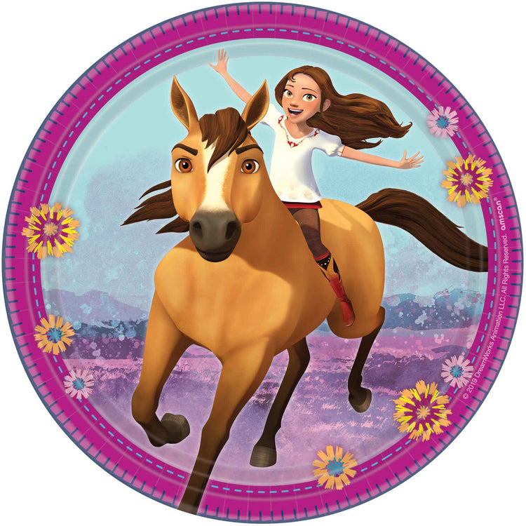 Spirit Riding Free 7in / 17cm Paper Plates Pack of 8