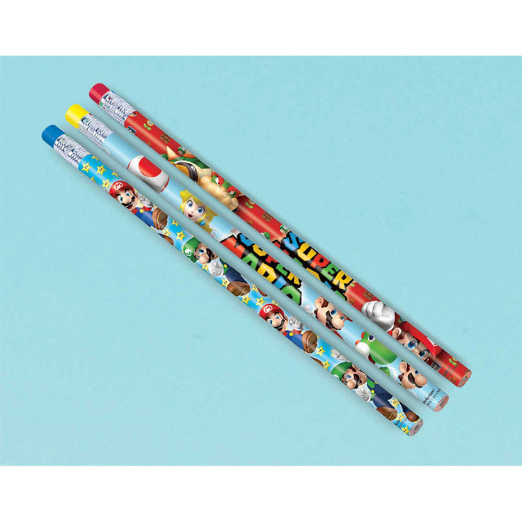 Super Mario Brothers Pencils Pack of 12
