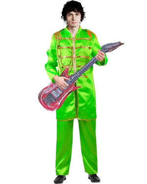1960s Band Green Mens Costume