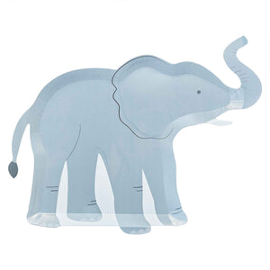 Wild Jungle Paper Plates Elephant Pack of 8