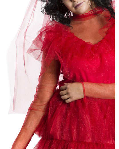 Beetlejuice Lydia Deetz Wedding Dress Womens Costume