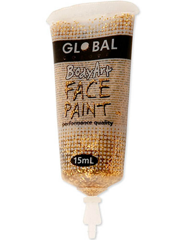 BodyArt Gold Body Glitter Paint 15ml