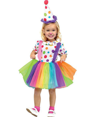 Big Top Fun Clown Toddler and Girls Costume