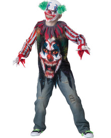 Big Top Terror Clown Boys Halloween Costume