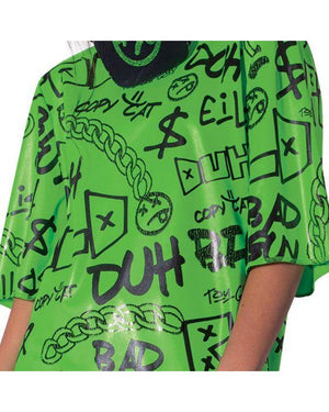Billie Eilish Green Classic Kids Costume
