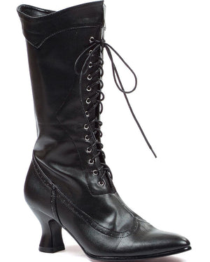 Black Amelia Victorian Womens Boots