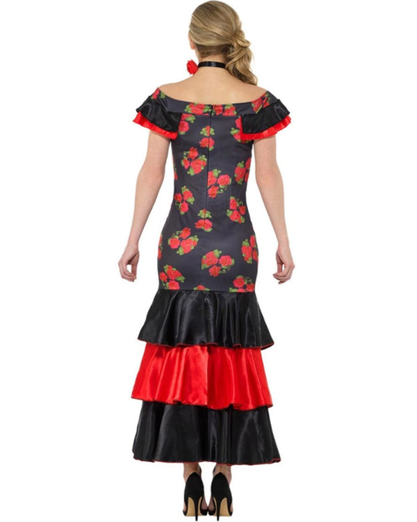 Black and Red Flamenco Womens Costume