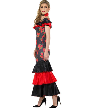 Black and Red Flamenco Womens Costume