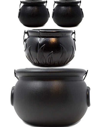 Black Cauldron Candy Holders Pack of 4