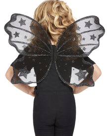 Black Dark Botanicals Butterfly Wings