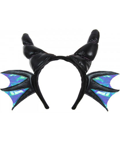 Black Dragon Deluxe Horns Plush Deluxe Headband