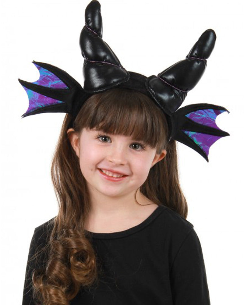 Black Dragon Deluxe Horns Plush Deluxe Headband
