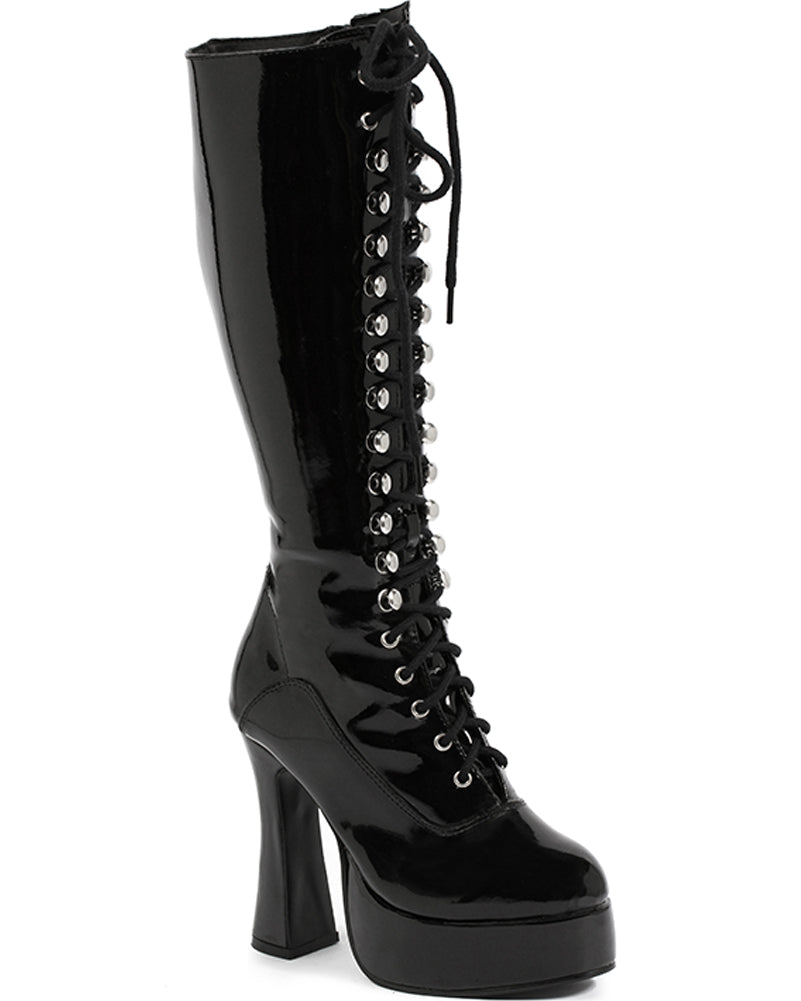 Black Easy Lace Deluxe Womens Boots