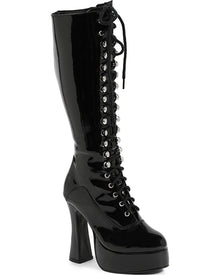 Black Easy Lace Deluxe Womens Boots