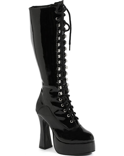 Black Easy Lace Deluxe Womens Boots