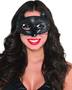 Black Fancy Cat Eye Mask