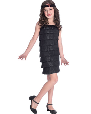 20s Black Flapper Girls Costume