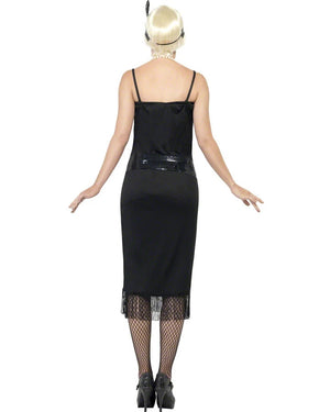 20s Black Flapper Womens Plus Size Costume