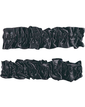 Black Garter Armbands Pack of 2