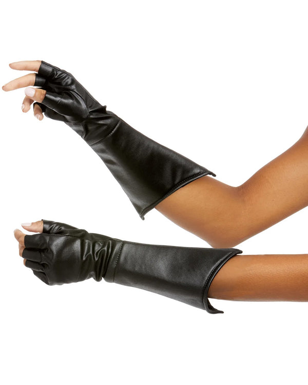 Black Gauntlet Gloves