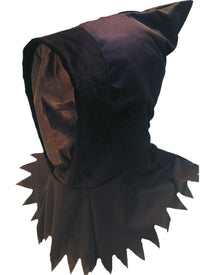 Black Ghoul Hooded Halloween Mask