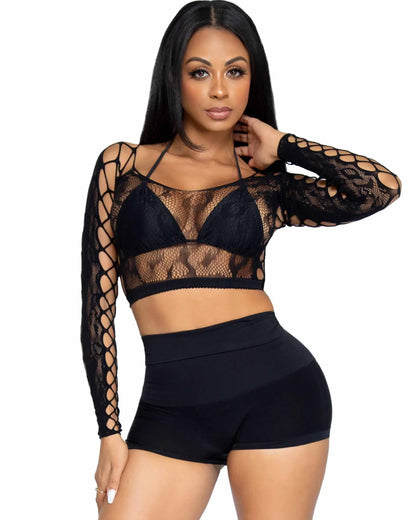 Black High Waist Shape Wear Shorts