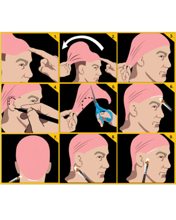 Black Label Blush Pink Bald Cap