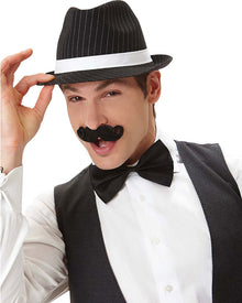 Black Mini Handlebar Moustache