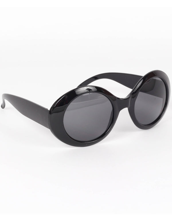 70s Black Mod Tinted Glasses
