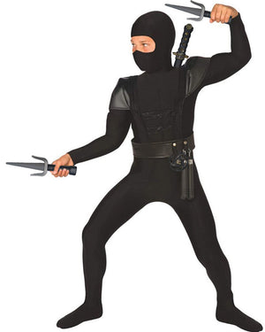 Black Ninja Boys Costume