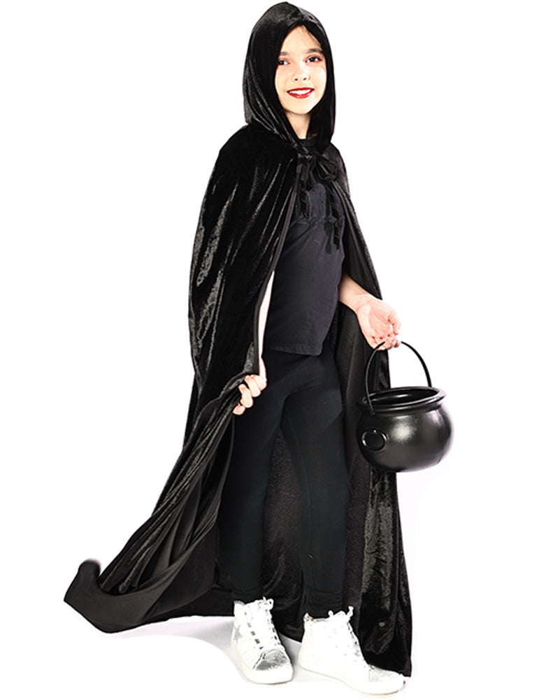 Black Velvet Deluxe Kids Cape