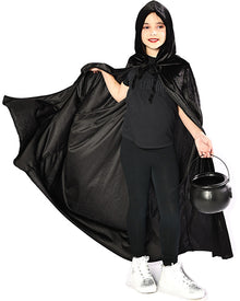 Black Velvet Deluxe Kids Halloween Cape