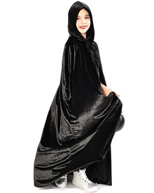 Black Velvet Deluxe Kids Halloween Cape