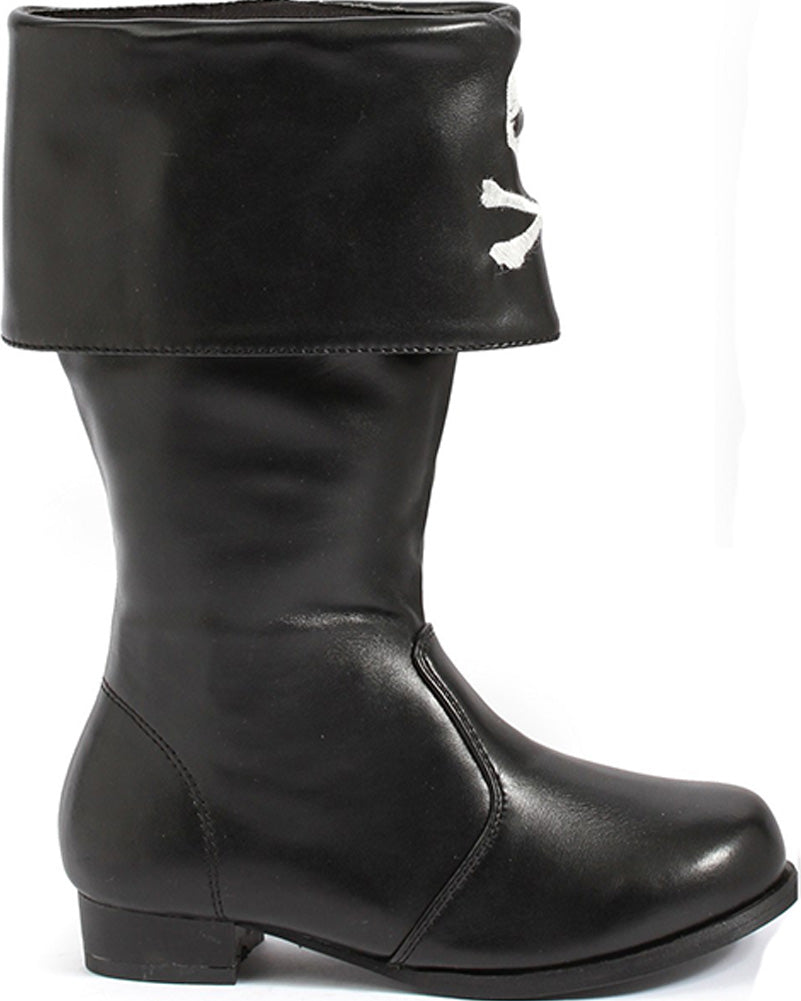 Black Patches Pirate Boys Shoes