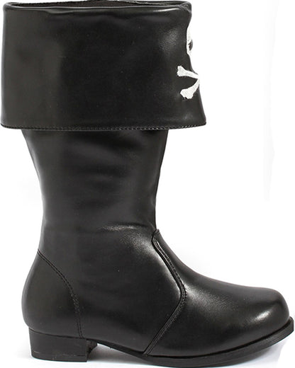 Black Patches Pirate Boys Shoes