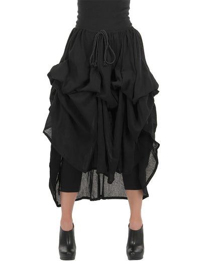 Black Pirate Parachute Skirt