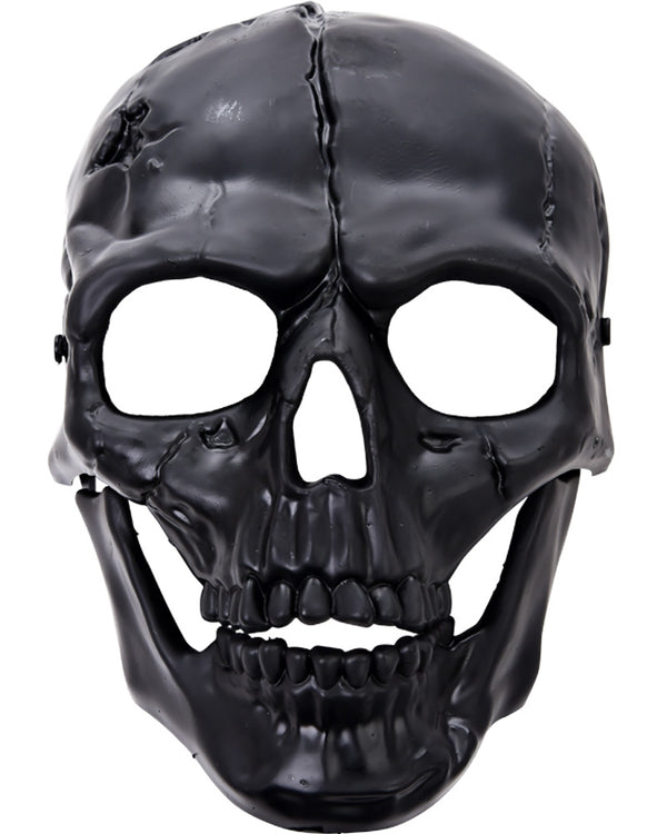 Black Skull Half Mask
